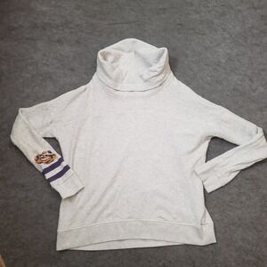 LSU Tigers Sweater Victorias Secret Womens L Large Gray Long Sleeve NFL Football